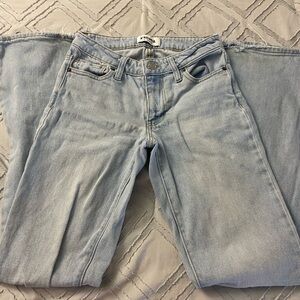 low rise flare jeans